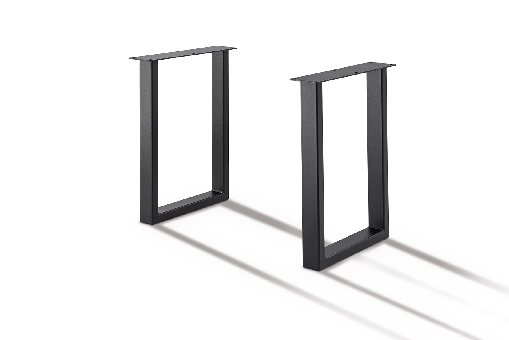 68 cm Tischgestell U - matt schwarz pulverbeschichtet_0 68 cm Tischgestell U - matt schwarz pulverbeschichtet_0