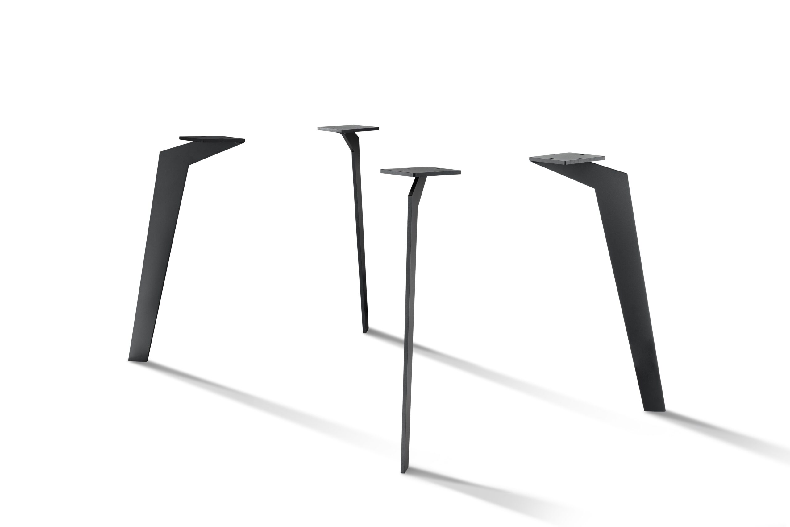 68 cm Tischgestell Zebra - matt schwarz pulverbeschichtet_0