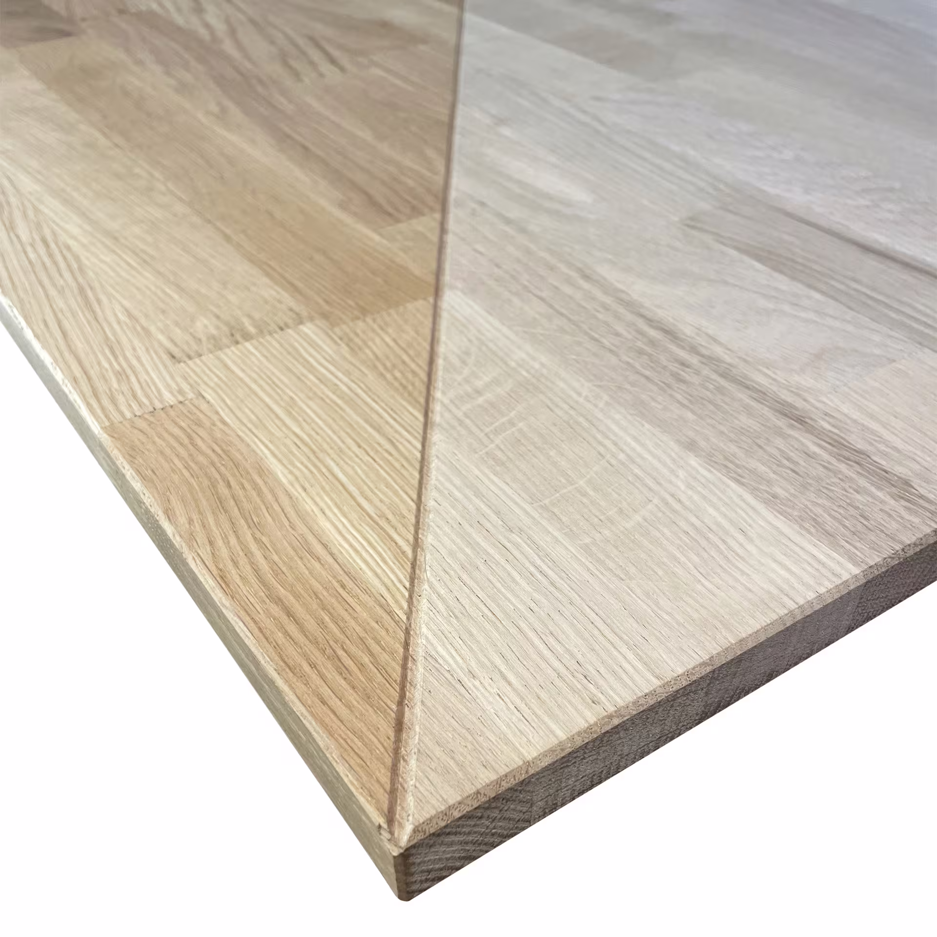 19 mm Eiche Leimholzplatte A/B, keilgezinkt, geschliffen